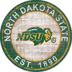 NDSU Bison 24" Round Heritage Logo Sign