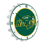 NDSU Bison Bottle Cap Wall Clock