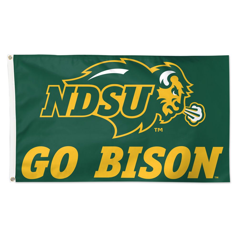 Let's Go Bisons Camp Flag