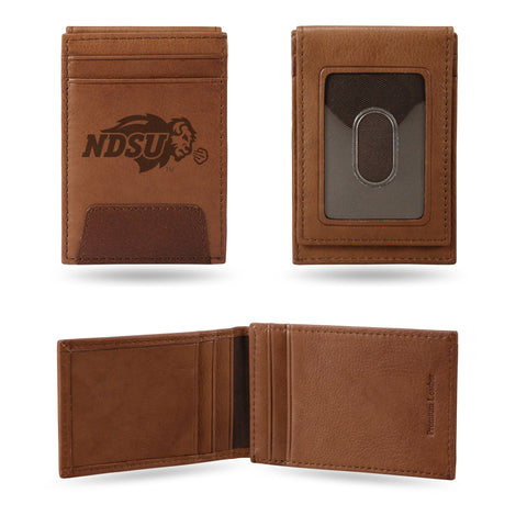 NDSU Premium Front Pocket Wallet-Brown