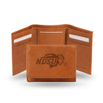 NDSU Bison Embossed Leather Trifold Wallet