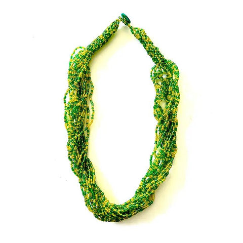 NDSU Bison Team Colors 15 Strand Beaded Necklace