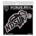 NDSU Bison Metallic Decal 6" X 6"