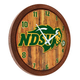 NDSU Bison Faux Barrel Top Wall Clock