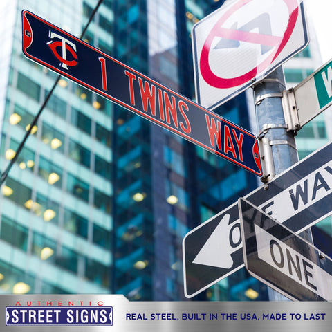 Minnesota Twins Steel Street Sign with Logo-TARGET FIELD w/Logo – One Herd