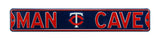 Minnesota Twins Steel Street Sign with Logo-MAN CAVE