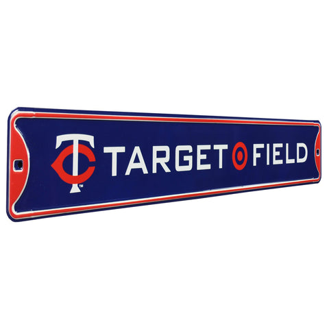 Minnesota Twins Steel Street Sign with Logo-TARGET FIELD w/Logo