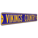 Minnesota Vikings Steel Street Sign-VIKINGS COUNTRY