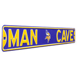 Minnesota Vikings Steel Street Sign with Logo-MAN CAVE