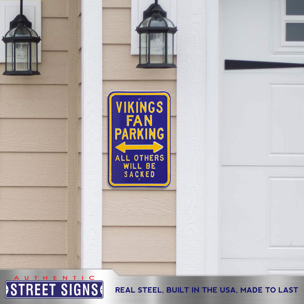 Minnesota Vikings Sign Metal Parking