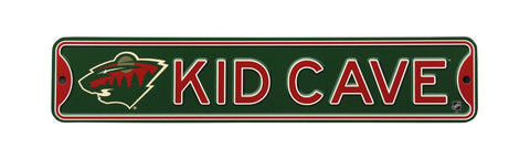 Minnesota Wild Steel Kid Cave Sign