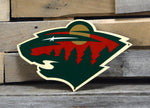 Minnesota Wild STEEL 12 Inch NHL Logo Sign