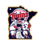 Minnesota Twins Laser Cut Steel Logo Spirit Size-Minnie & Paul
