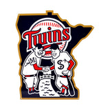 Minnesota Twins Laser Cut Steel Logo Statement Size-Minnie & Paul