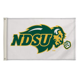 White NDSU Logo Flag - One Herd