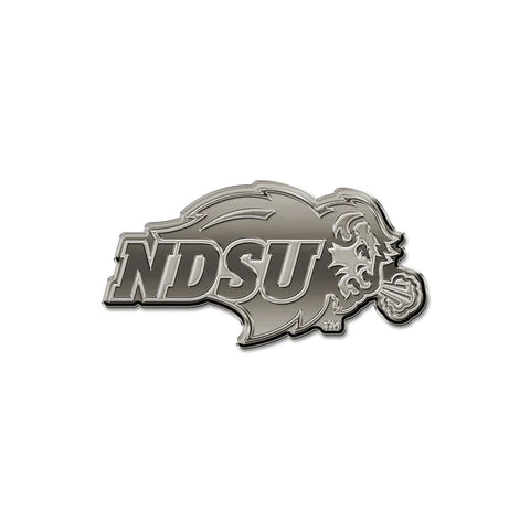 NDSU Bison Antique Nickel Auto Emblem