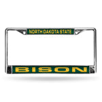 NDSU Bison Green Laser Chrome License Plate Frame