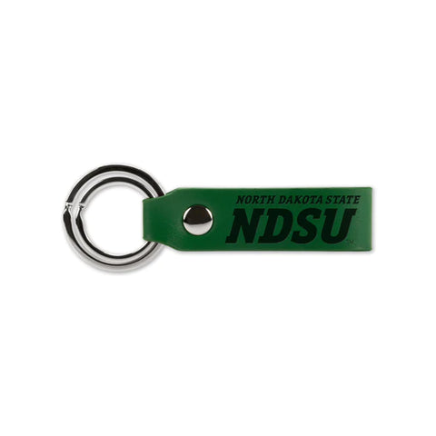 NDSU Bison Laser Engraved Faux Leather Keychain Strap