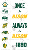 Once a Bison, Always a Bison NDSU Canvas Print - One Herd