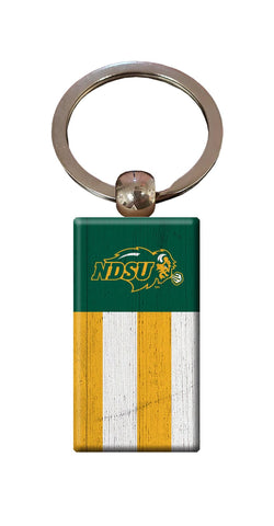 NDSU Bison Wooden Flag Key Chain