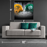 A Housed Divided NDSU vs. UND Canvas Print - One Herd