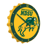 NDSU Bison Charging Bottle Cap Wall Clock