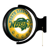 NDSU Bison Original Round Rotating Lighted Wall Sign