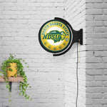 NDSU Bison Original Round Rotating Lighted Wall Sign