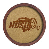 NDSU Bison "Faux" Barrel Framed Cork Board